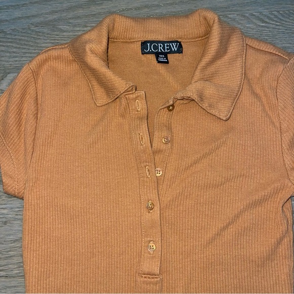 J. CREW Vintage Women's Ribbed Polo Shirt - Picture 6 of 9